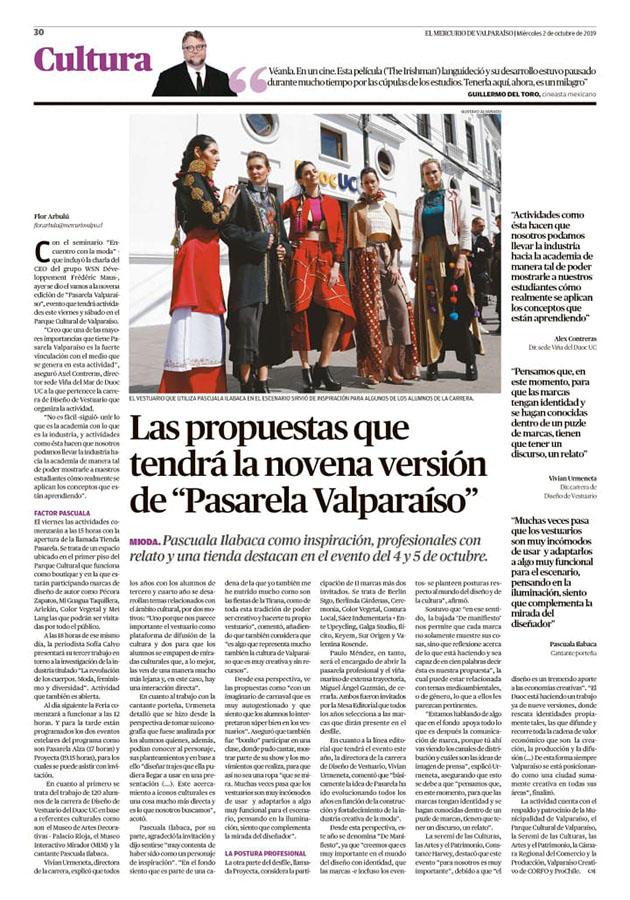 Vestuario Escénico para Cantautora Porteña Pascuala Ilabaca