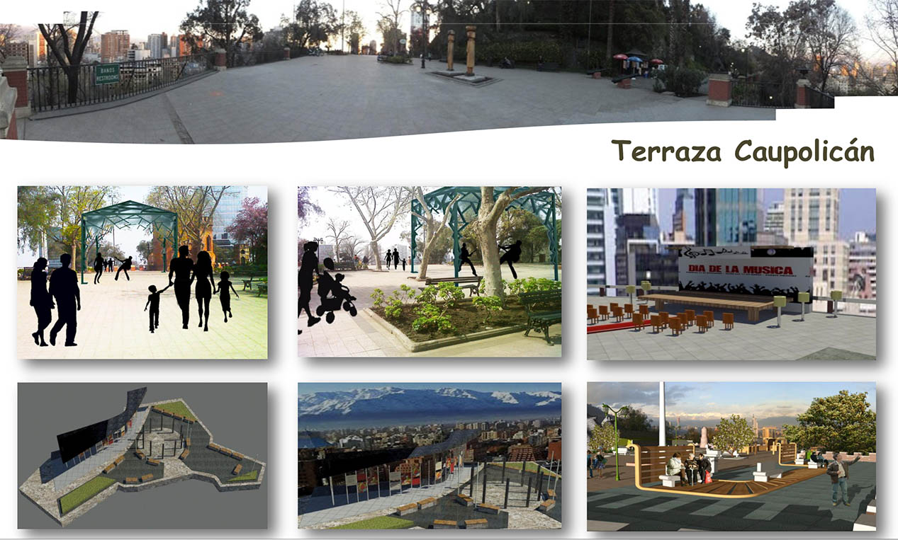 Cerro Huelén: Terraza Caupolicán