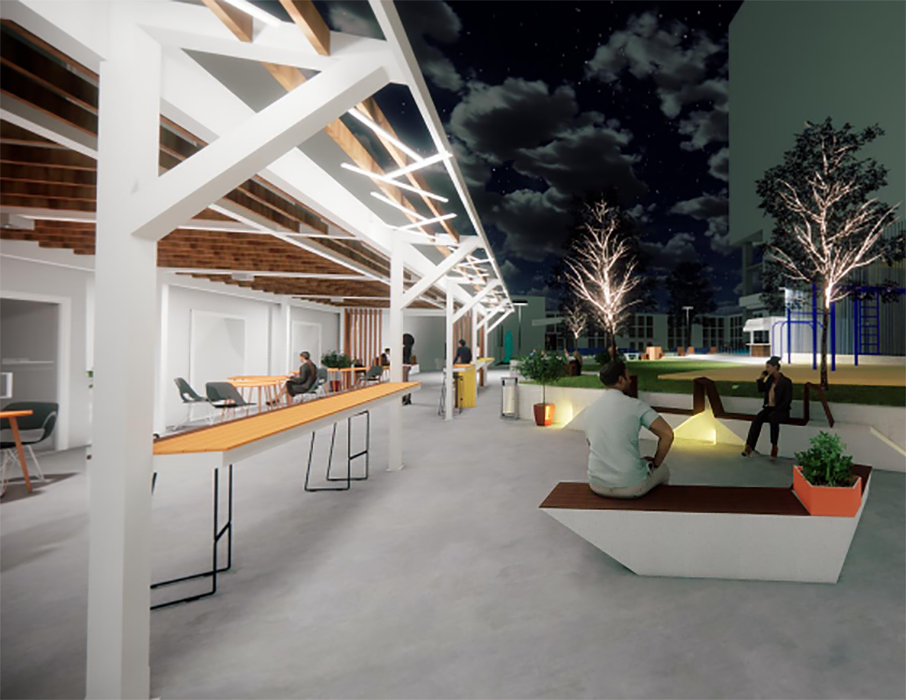 Re Diseño Patio Exterior Sede Antonio Varas Duoc UC