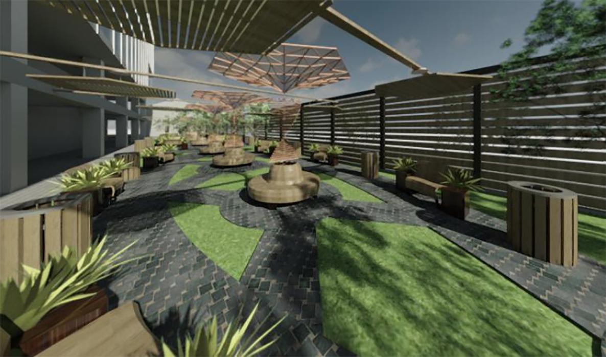 Re Diseño Patio Exterior Sede Antonio Varas Duoc UC