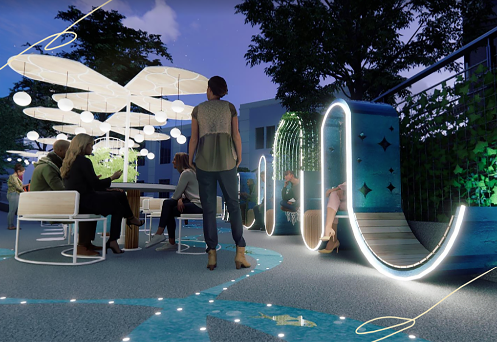 Re Diseño Patio Exterior Sede Antonio Varas Duoc UC