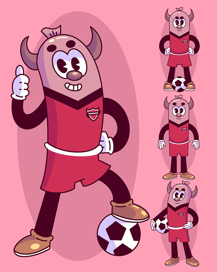 Diseño de Mascota Corporativa para Club Deportivo Ñublense