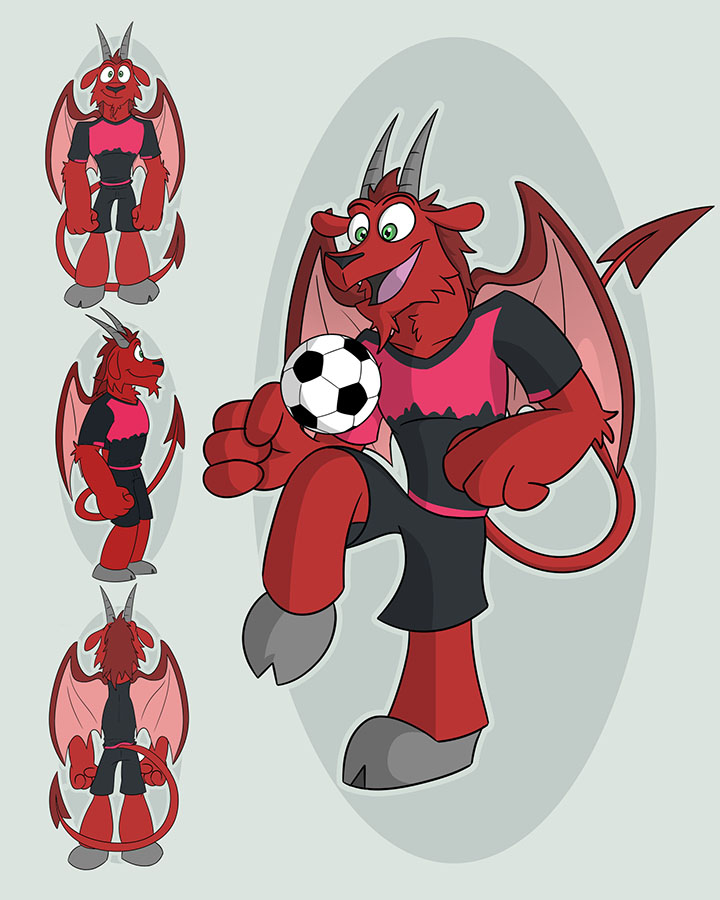 Diseño de Mascota Corporativa para Club Deportivo Ñublense
