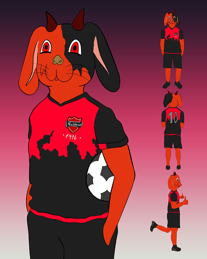 Diseño de Mascota Corporativa para Club Deportivo Ñublense