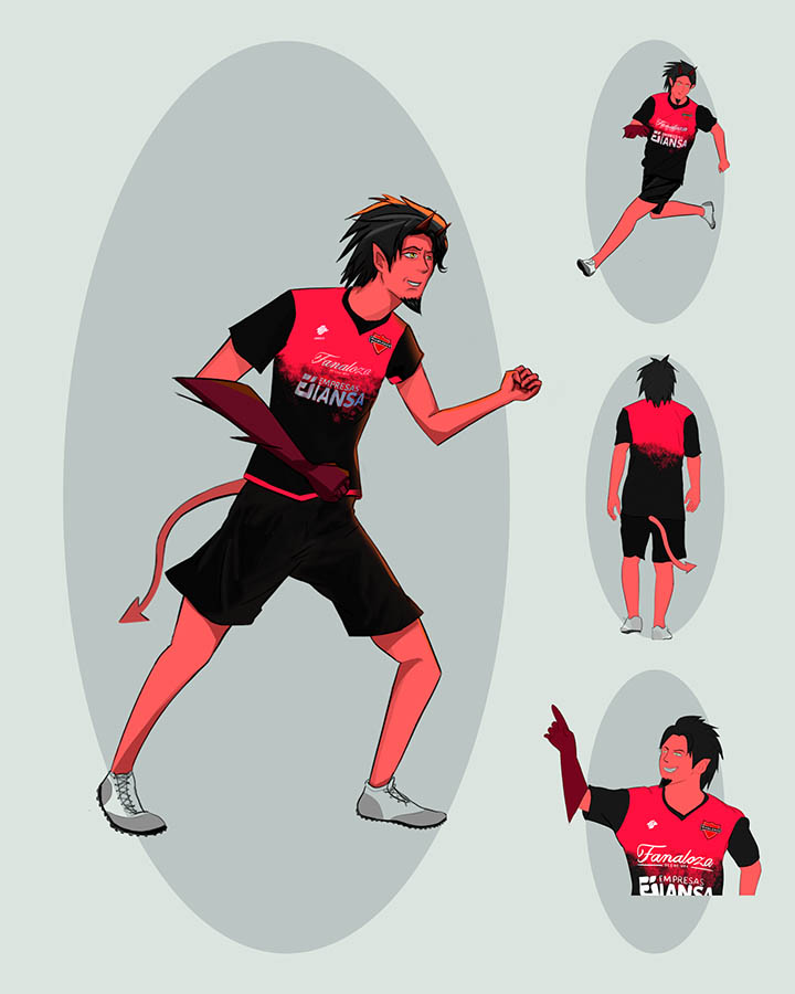 Diseño de Mascota Corporativa para Club Deportivo Ñublense