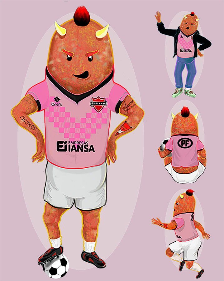 Diseño de Mascota Corporativa para Club Deportivo Ñublense