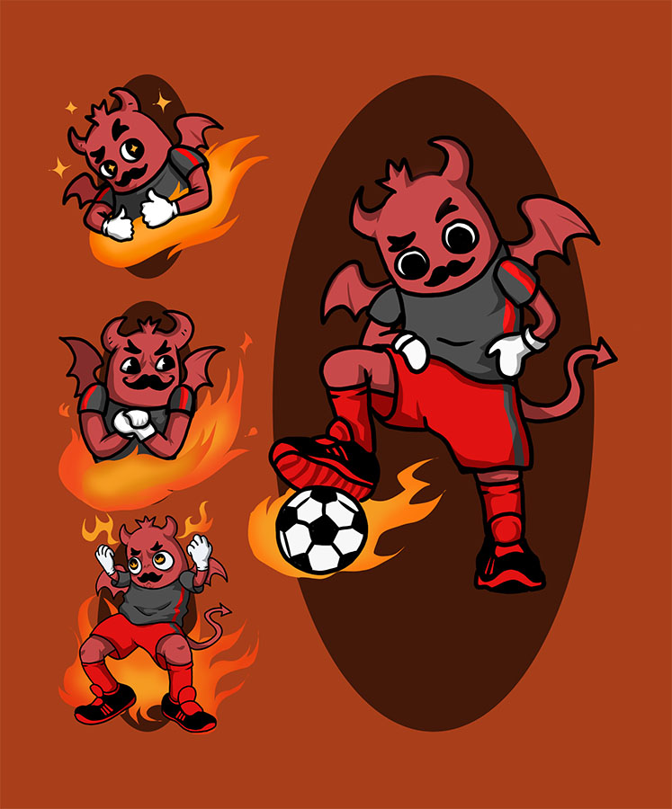 Diseño de Mascota Corporativa para Club Deportivo Ñublense