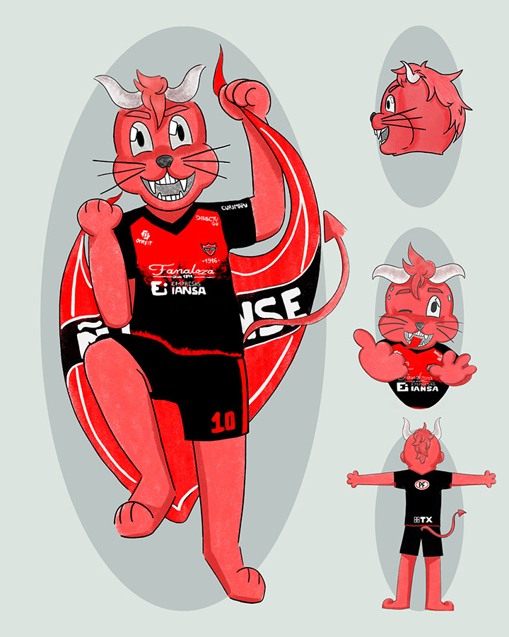 Diseño de Mascota Corporativa para Club Deportivo Ñublense