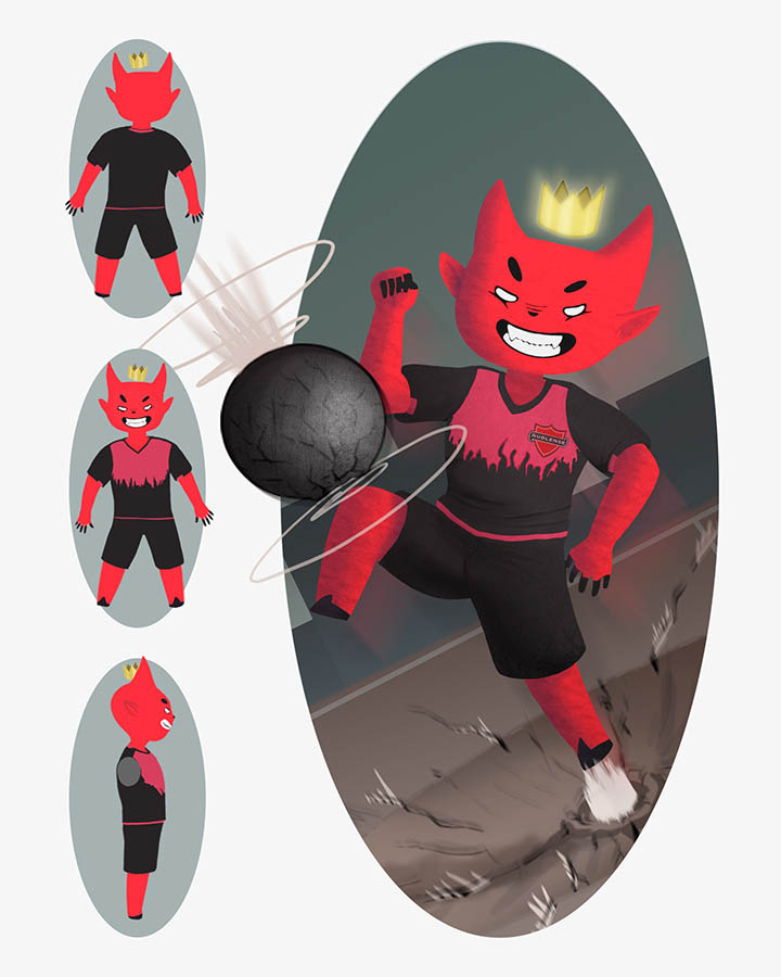 Diseño de Mascota Corporativa para Club Deportivo Ñublense