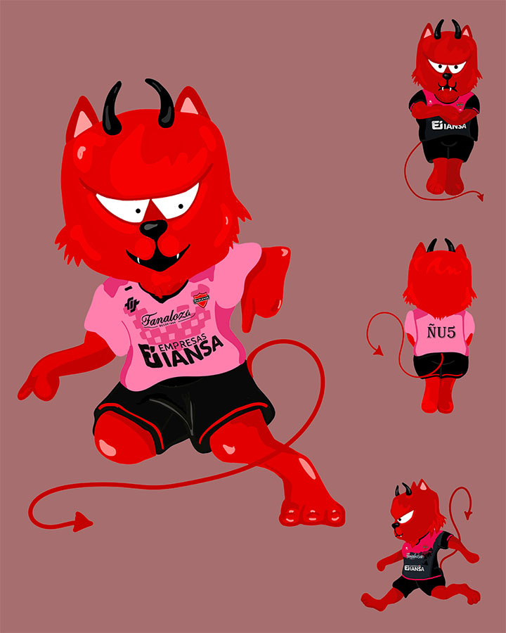 Diseño de Mascota Corporativa para Club Deportivo Ñublense