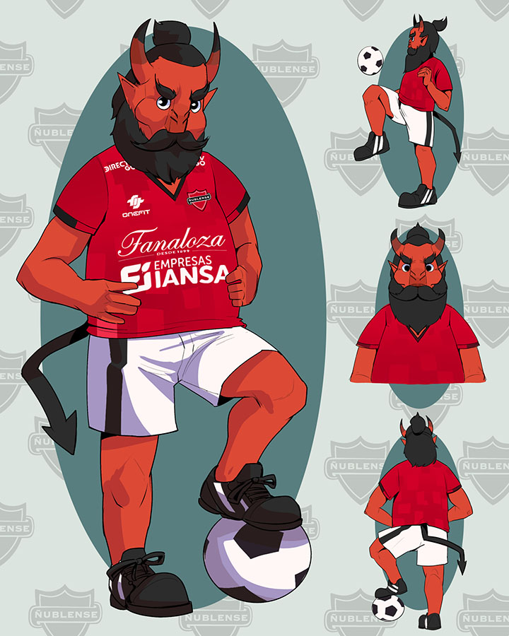Diseño de Mascota Corporativa para Club Deportivo Ñublense