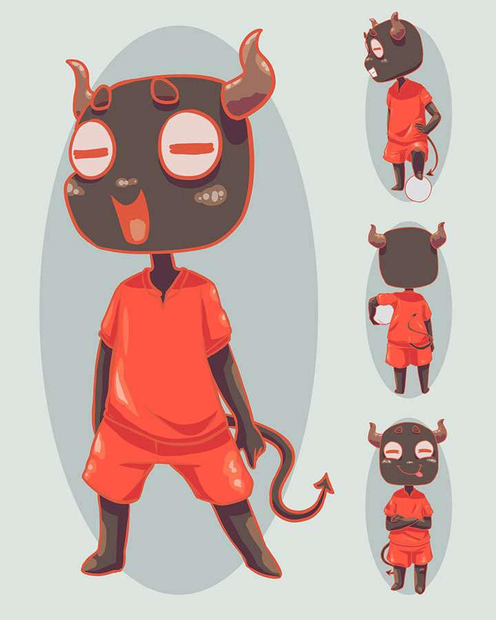 Diseño de Mascota Corporativa para Club Deportivo Ñublense