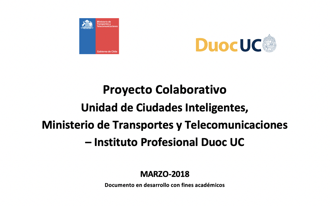 Unidad Ciudades Inteligentes (Min. Transportes y Telecomunicaciones)