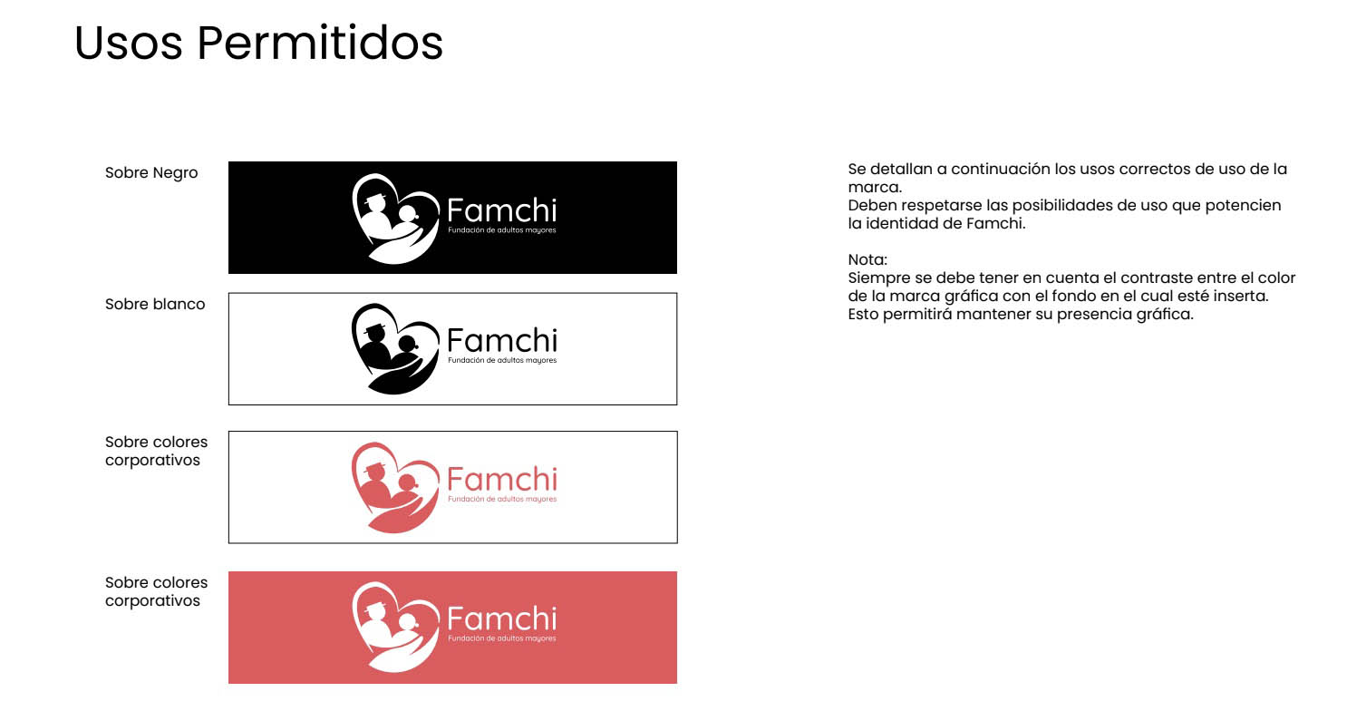 Diseño Identidad Corporativa Fundación FAMCHI