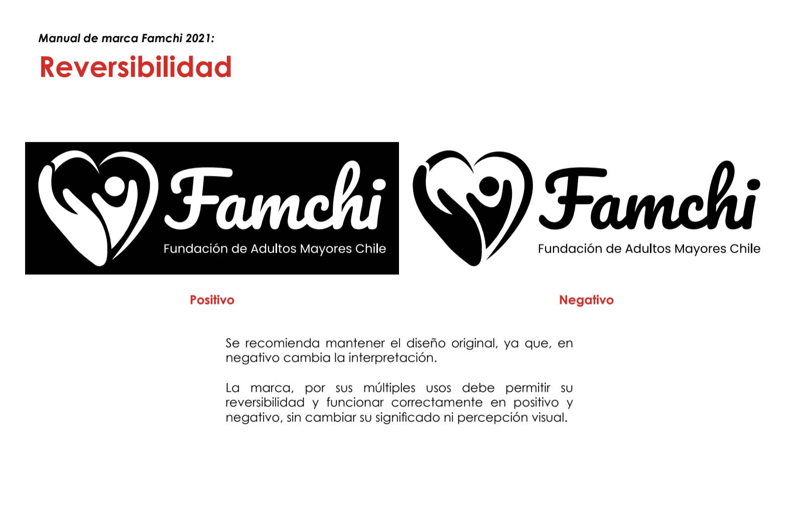 Diseño Identidad Corporativa Fundación FAMCHI