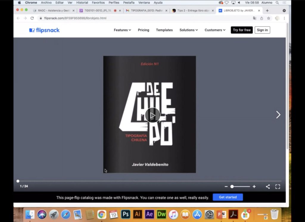 Proyecto Integrado de Tipografía (Chile – Argentina) / Parte 2