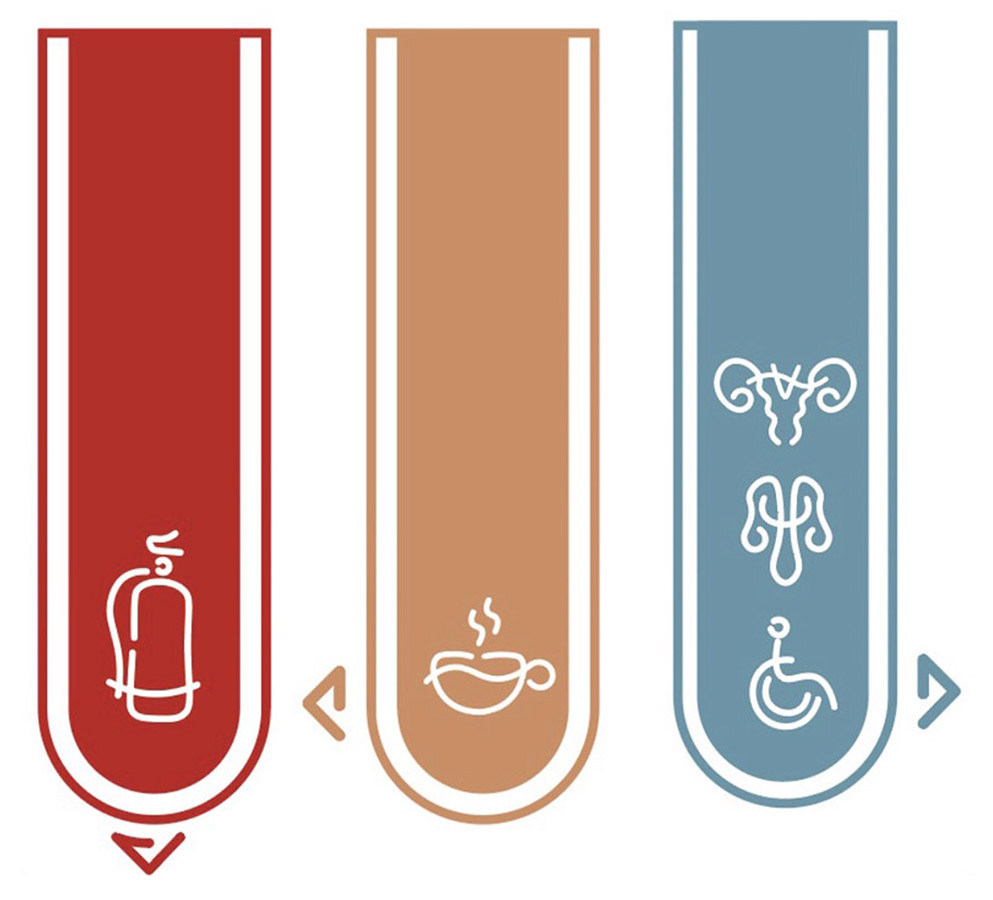 Identidad y Wayfinding Facultad de Medicina U. de Chile