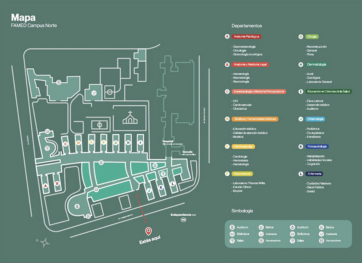 Identidad y Wayfinding Facultad de Medicina U. de Chile