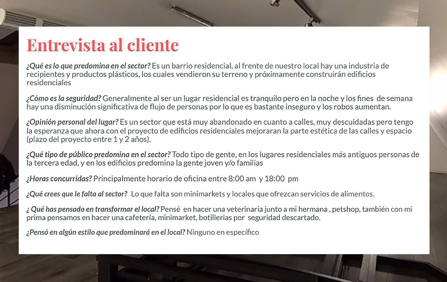 Propuesta Espacio Comercial en Ex Oficinas San Joaquín