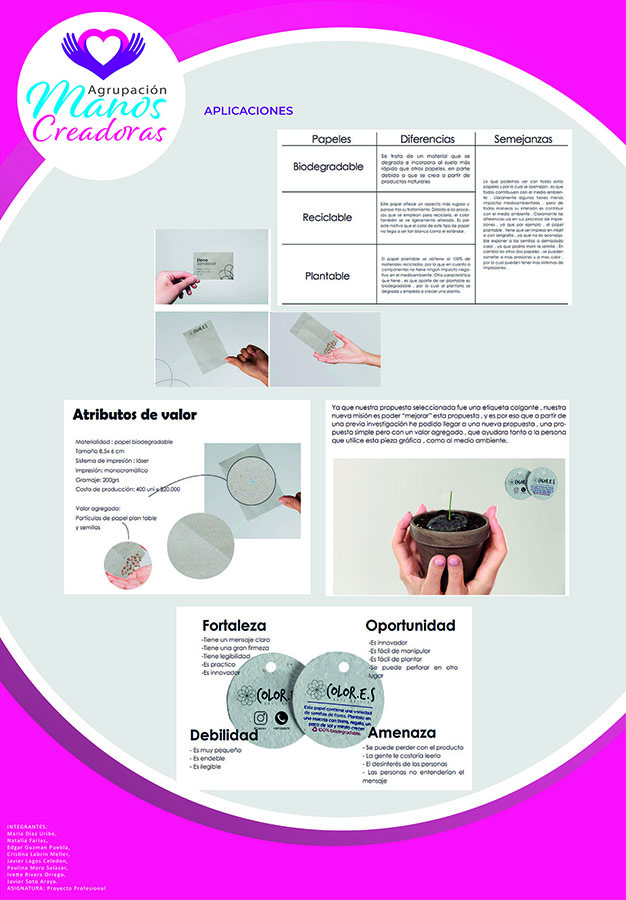 Identidad “Agrupación Manos Creadoras” Municipalidad de Cerrillos