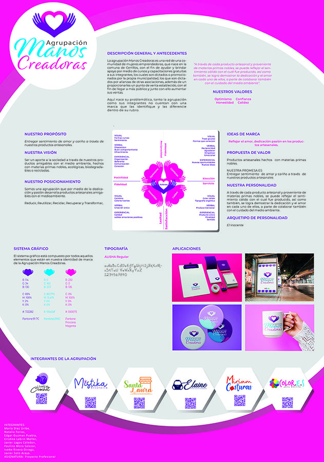 Identidad “Agrupación Manos Creadoras” Municipalidad de Cerrillos