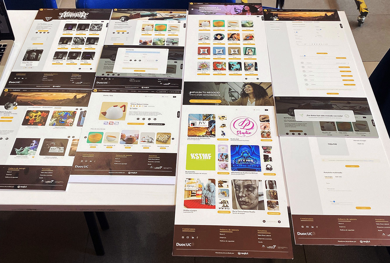 Rediseño Portal Emprendedores Duoc UC – MARKETPLACE