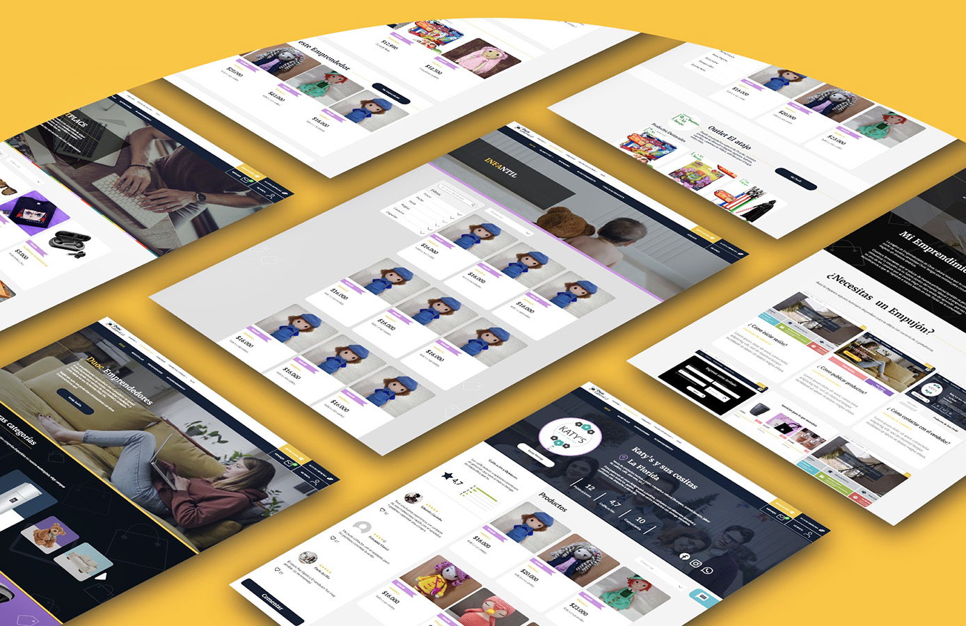 Rediseño Portal Emprendedores Duoc UC – MARKETPLACE