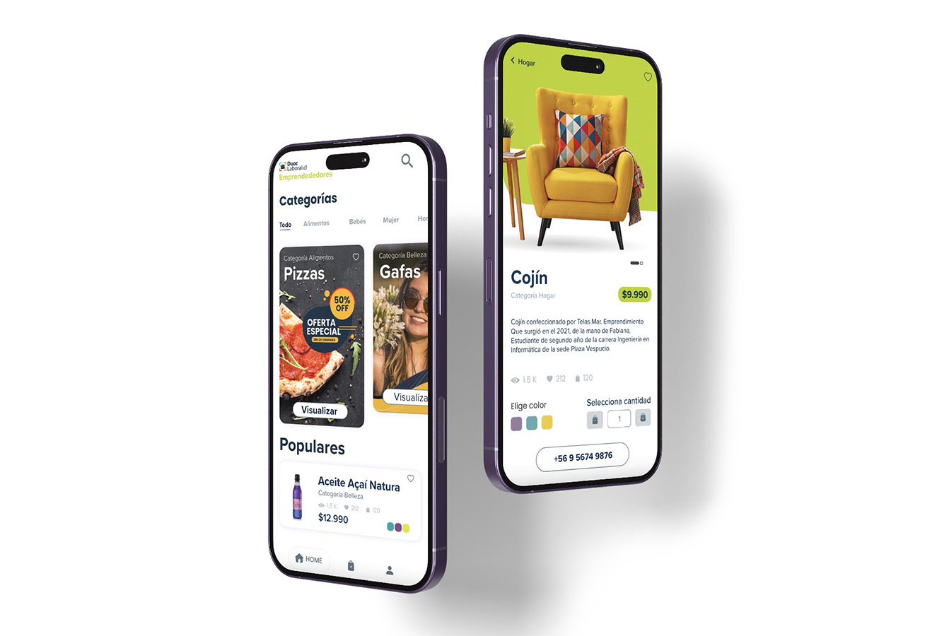 Rediseño Portal Emprendedores Duoc UC – MARKETPLACE