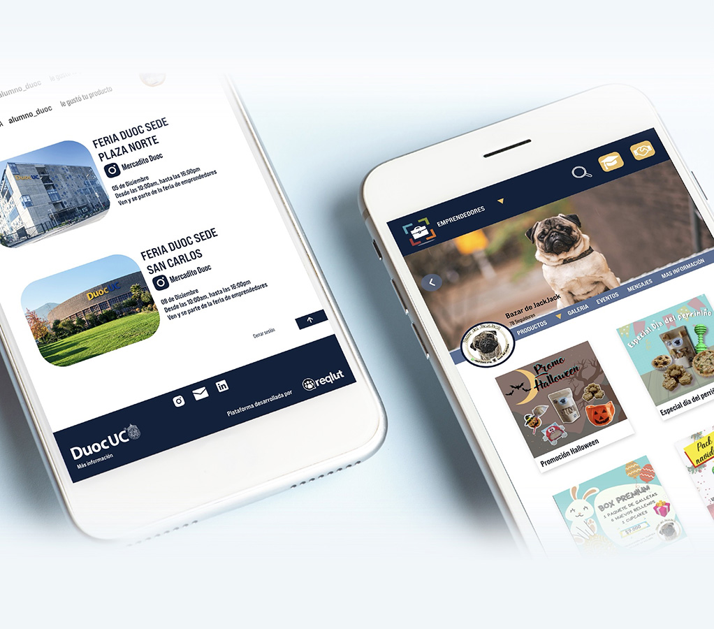 Rediseño Portal Emprendedores Duoc UC – MARKETPLACE