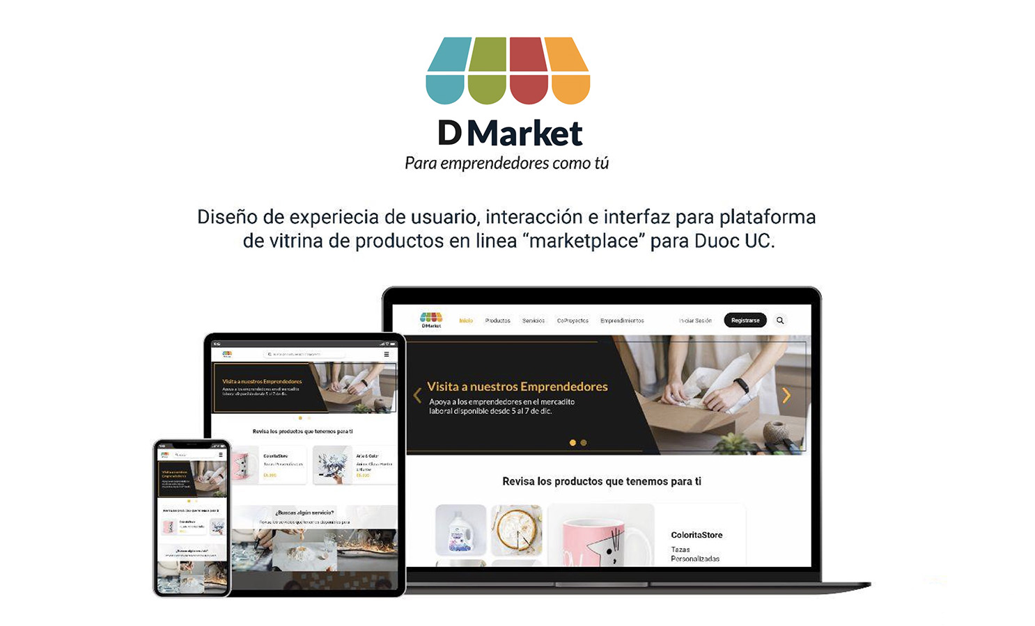 Rediseño Portal Emprendedores Duoc UC – MARKETPLACE