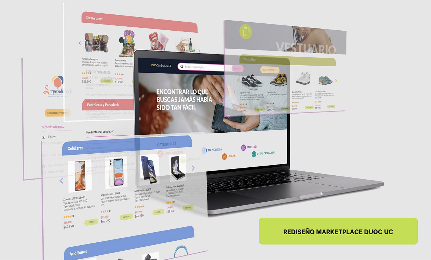 Rediseño Portal Emprendedores Duoc UC – MARKETPLACE