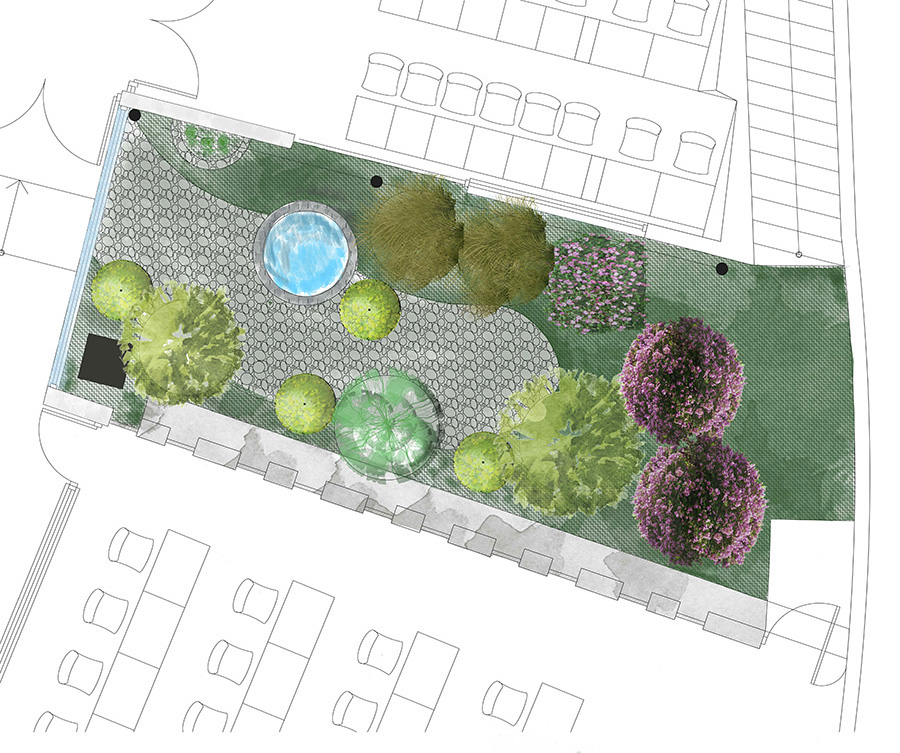 Jardín Interior Sede San Carlos de Apoquindo