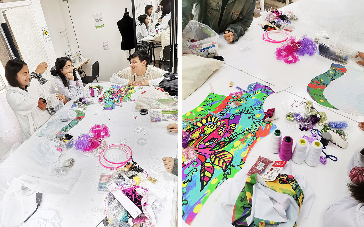 Vestuario Pascuala Ilabaca y Espe Abstracto