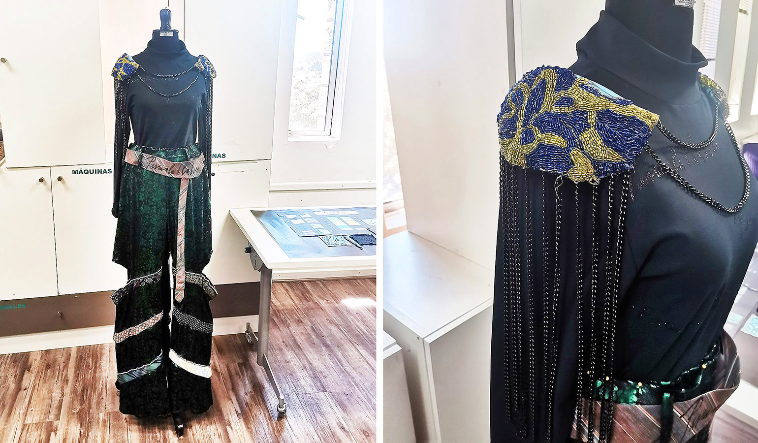 Vestuario Pascuala Ilabaca y Espe Abstracto