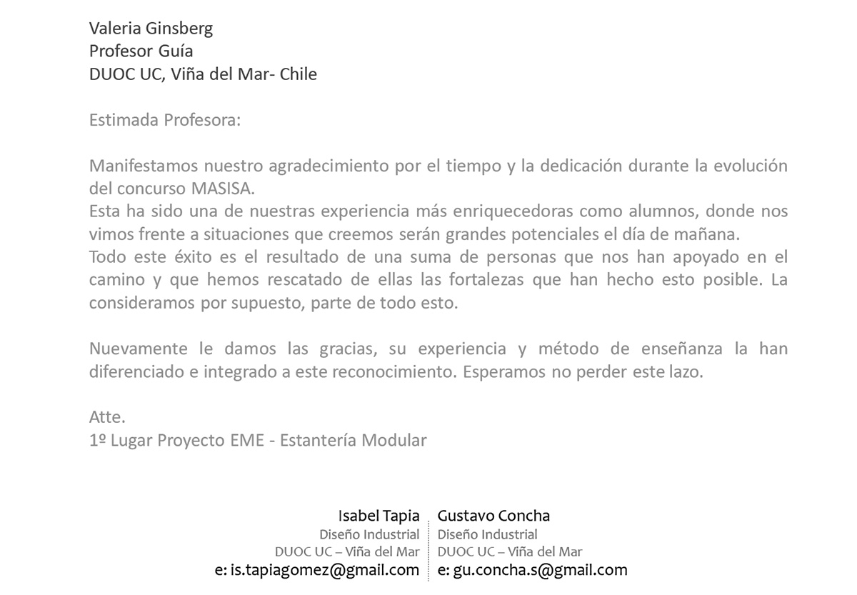 1er Lugar Concurso de Diseño para Estudiantes Masisa 2010 / EME