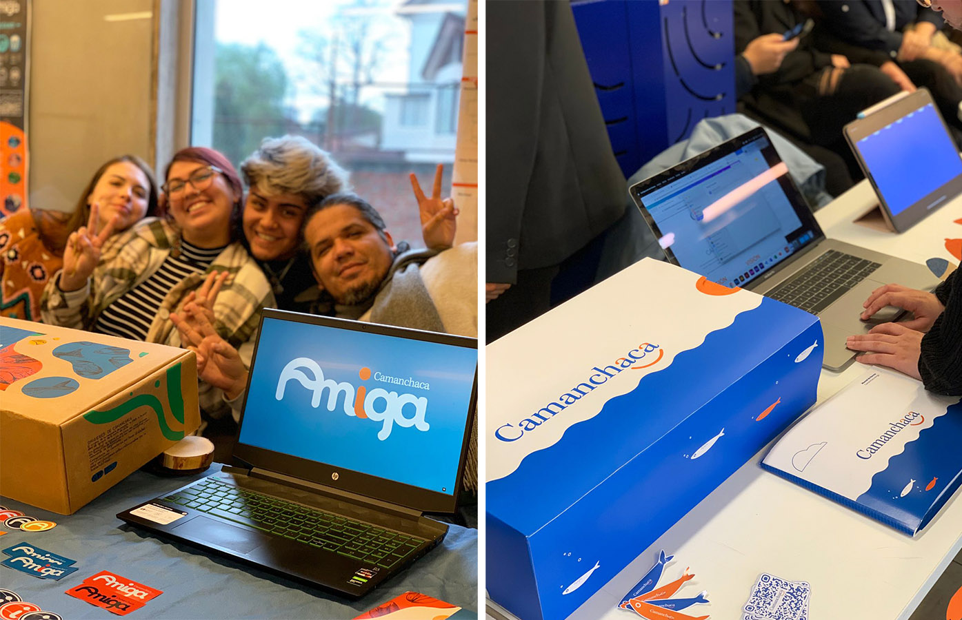 Rediseño Marca Gráfica «Camanchaca Amiga» + Packaging y Aplicaciones