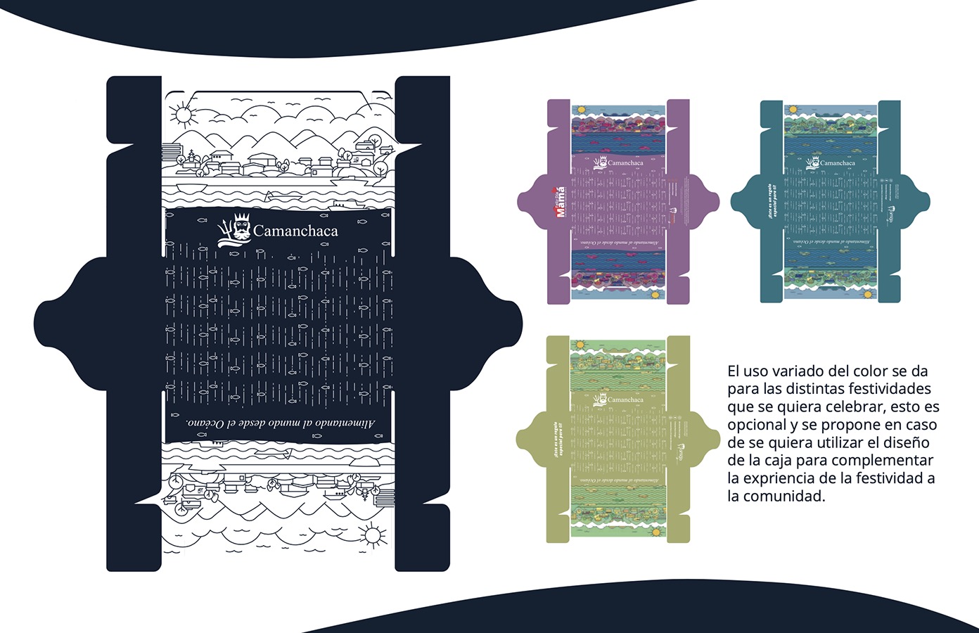 Rediseño Marca Gráfica «Camanchaca Amiga» + Packaging y Aplicaciones