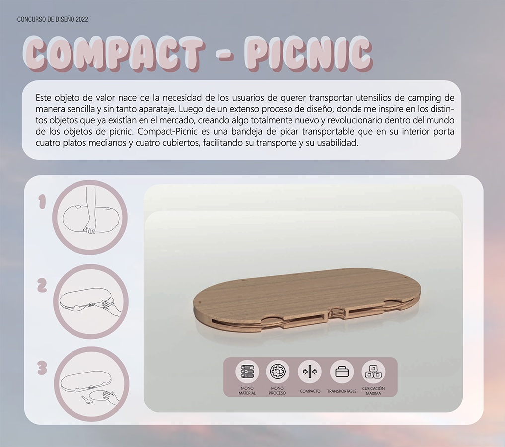 Concurso CORMA 2022 / Finalista «Compact Picnic»