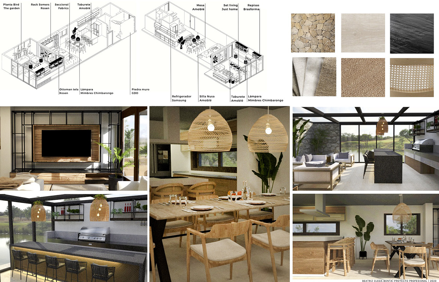 PROYECTO PROFESIONAL / Propuestas Diseño de Ambientes