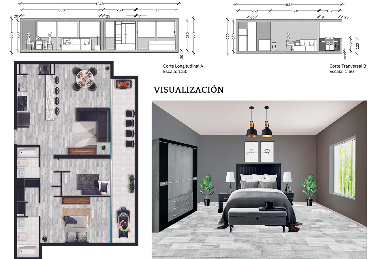 PROYECTO PROFESIONAL / Propuestas Diseño de Ambientes