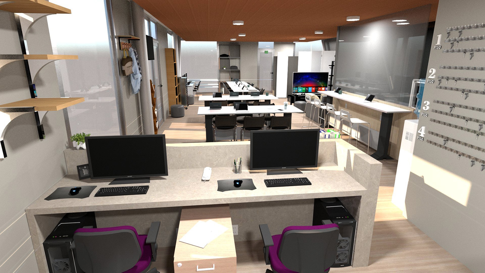 Rediseño Sala de Profesores Duoc UC Sede Plaza Oeste