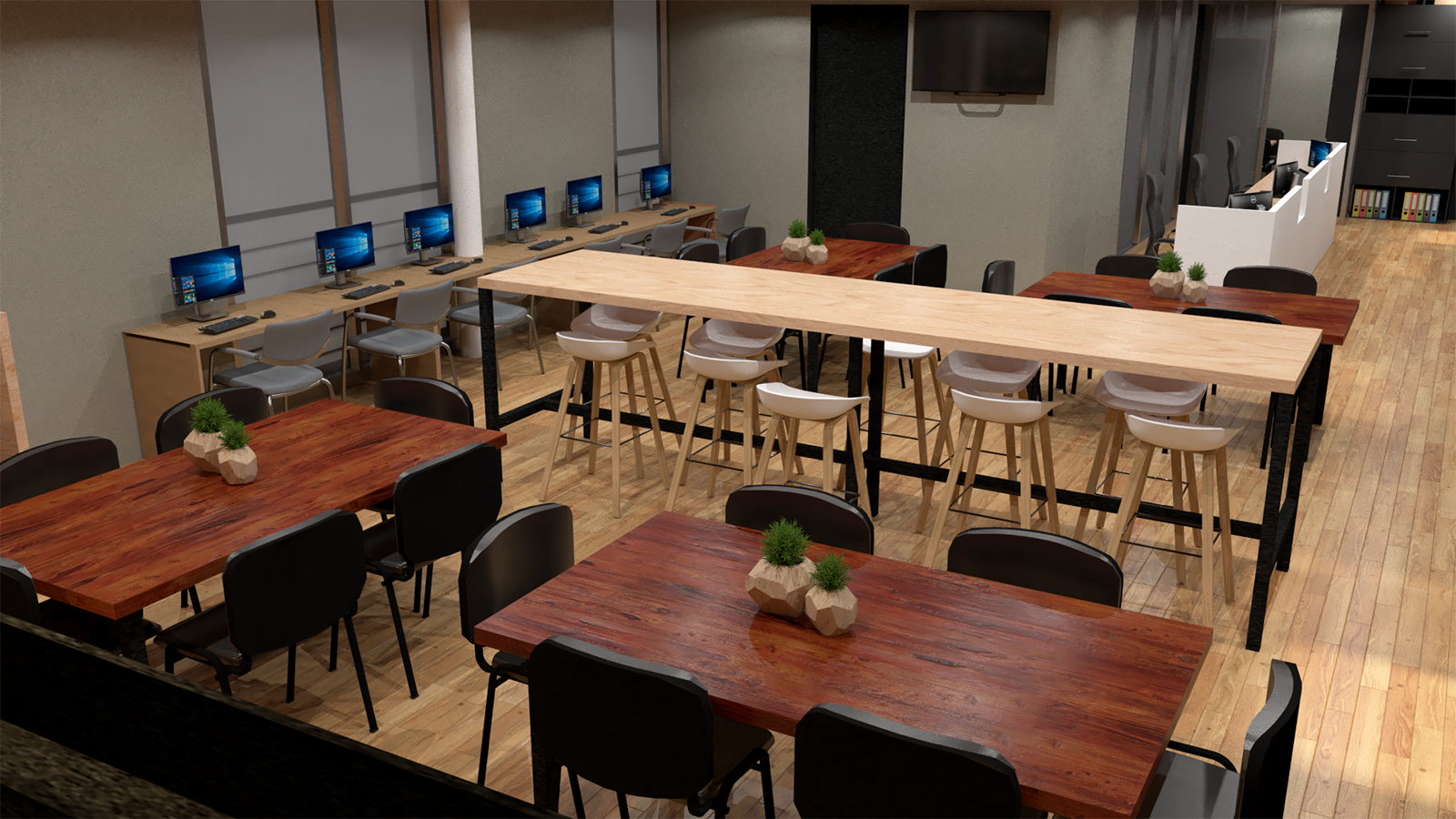 Rediseño Sala de Profesores Duoc UC Sede Plaza Oeste