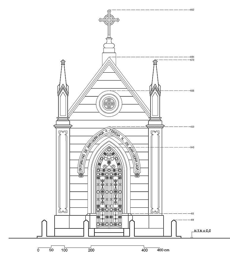Levantamiento Planimetría Elevaciones Mausoleos Cementerio General