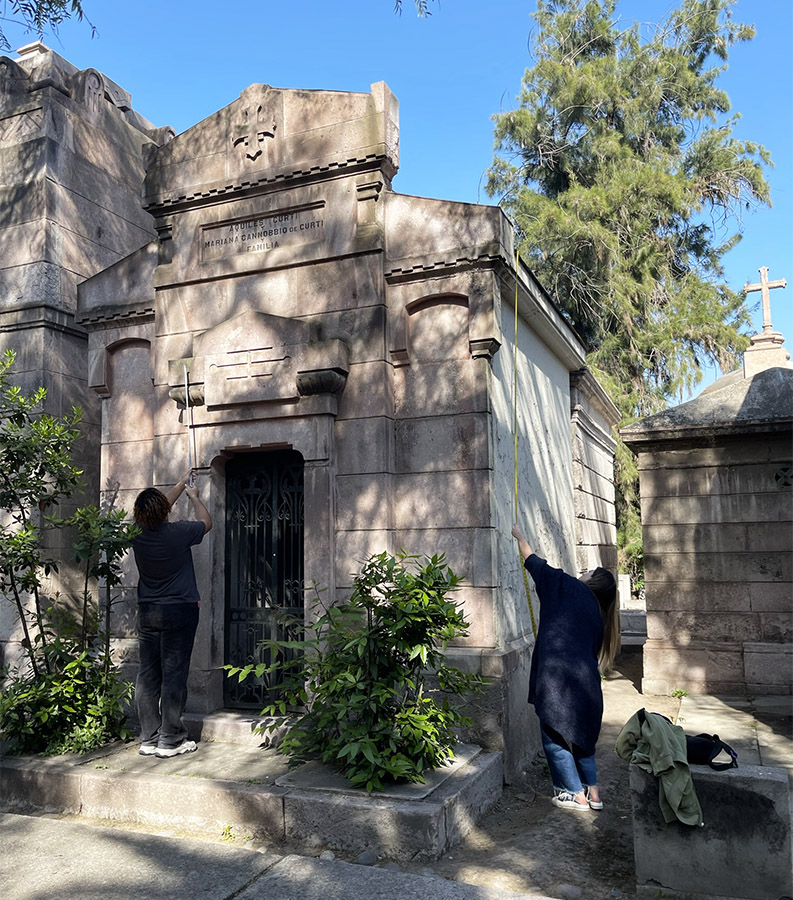 Levantamiento Planimetría Elevaciones Mausoleos Cementerio General