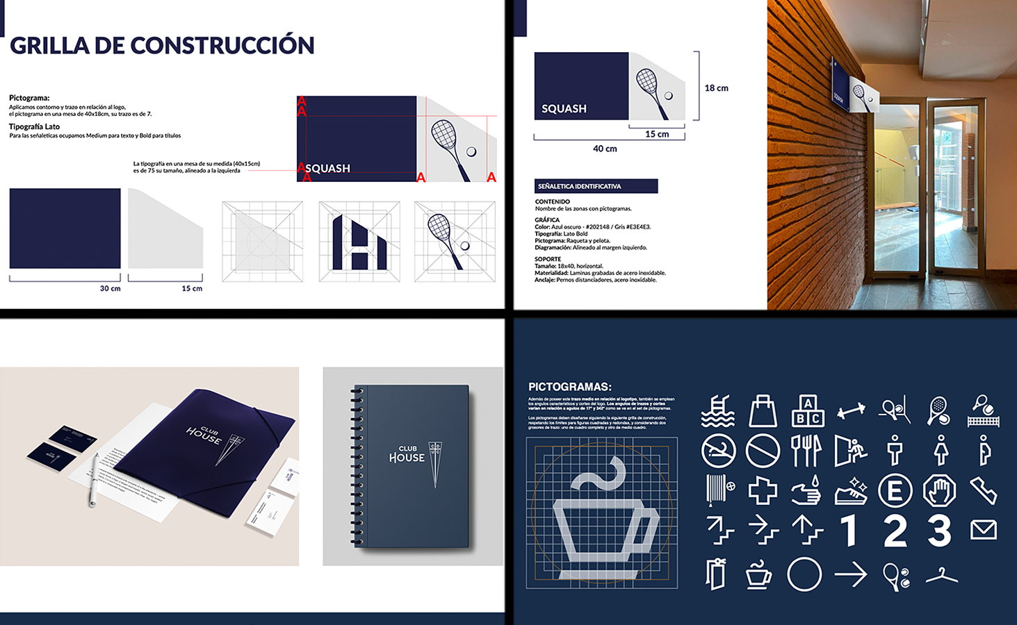 Identidad Visual y Sistema de Señalización Club House UC