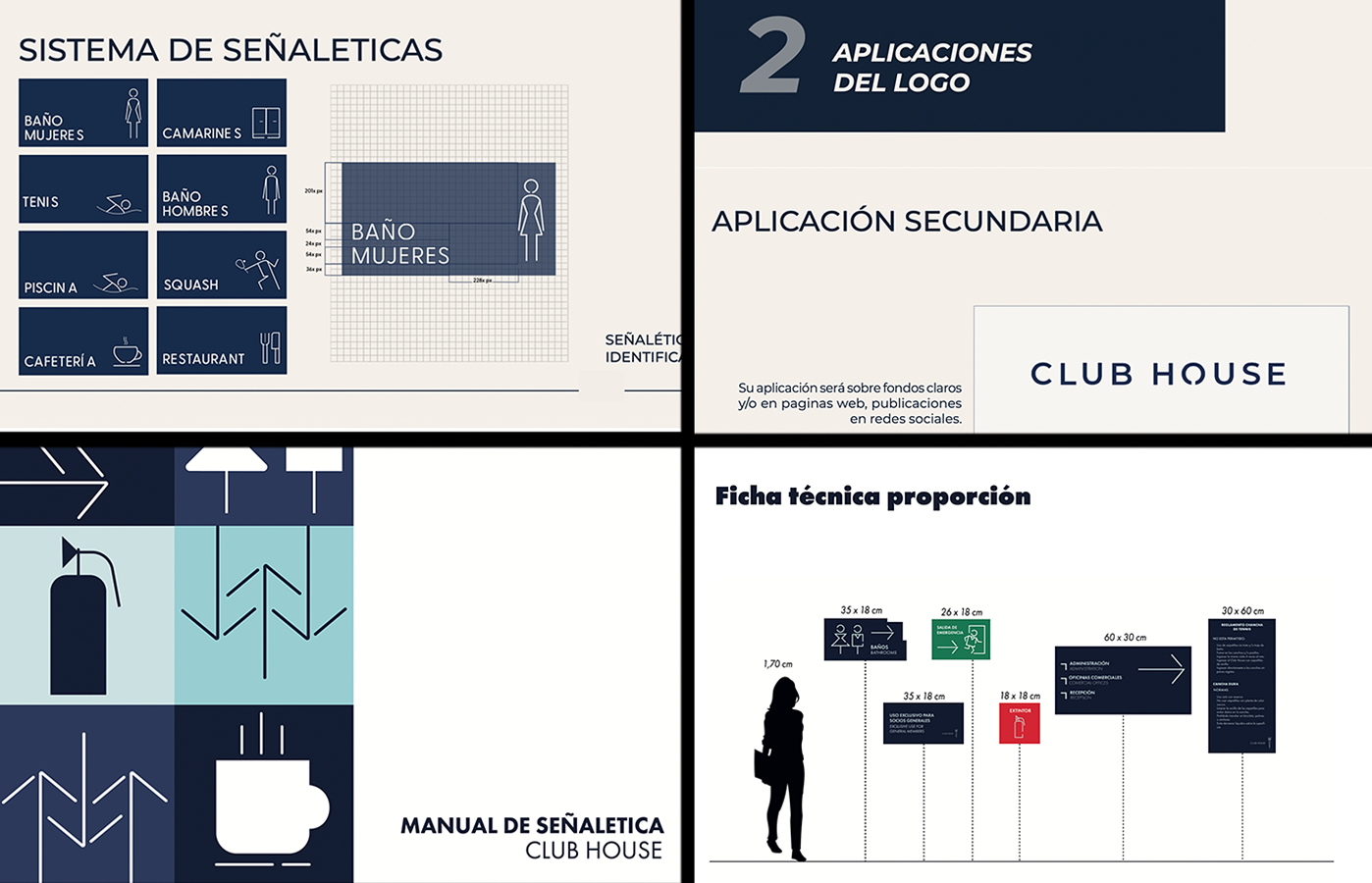 Identidad Visual y Sistema de Señalización Club House UC