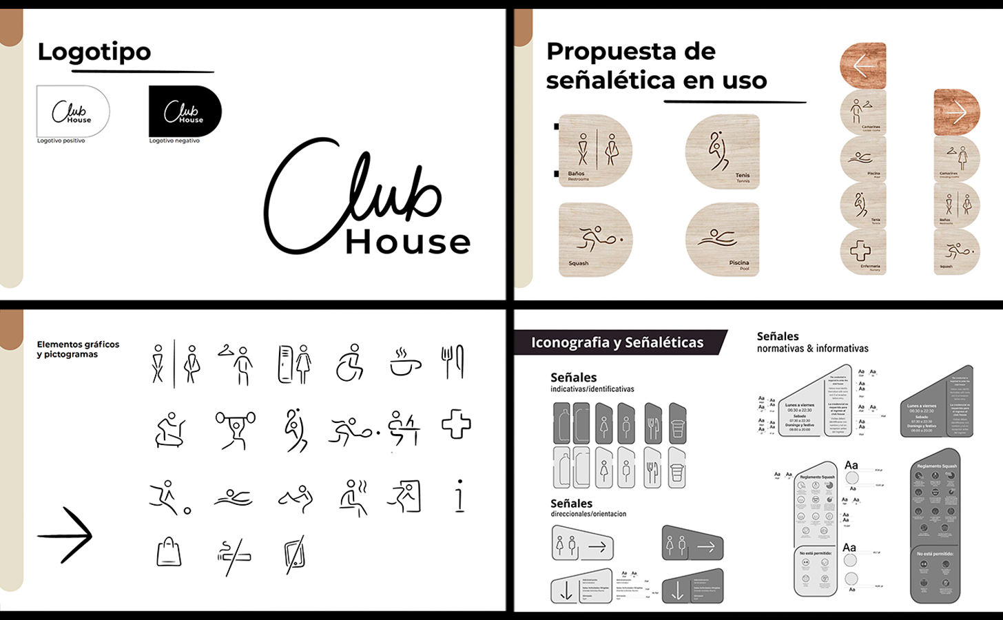 Identidad Visual y Sistema de Señalización Club House UC