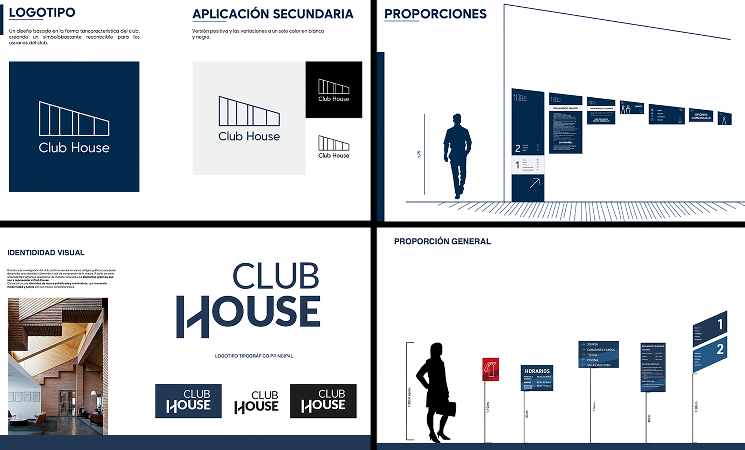 Identidad Visual y Sistema de Señalización Club House UC