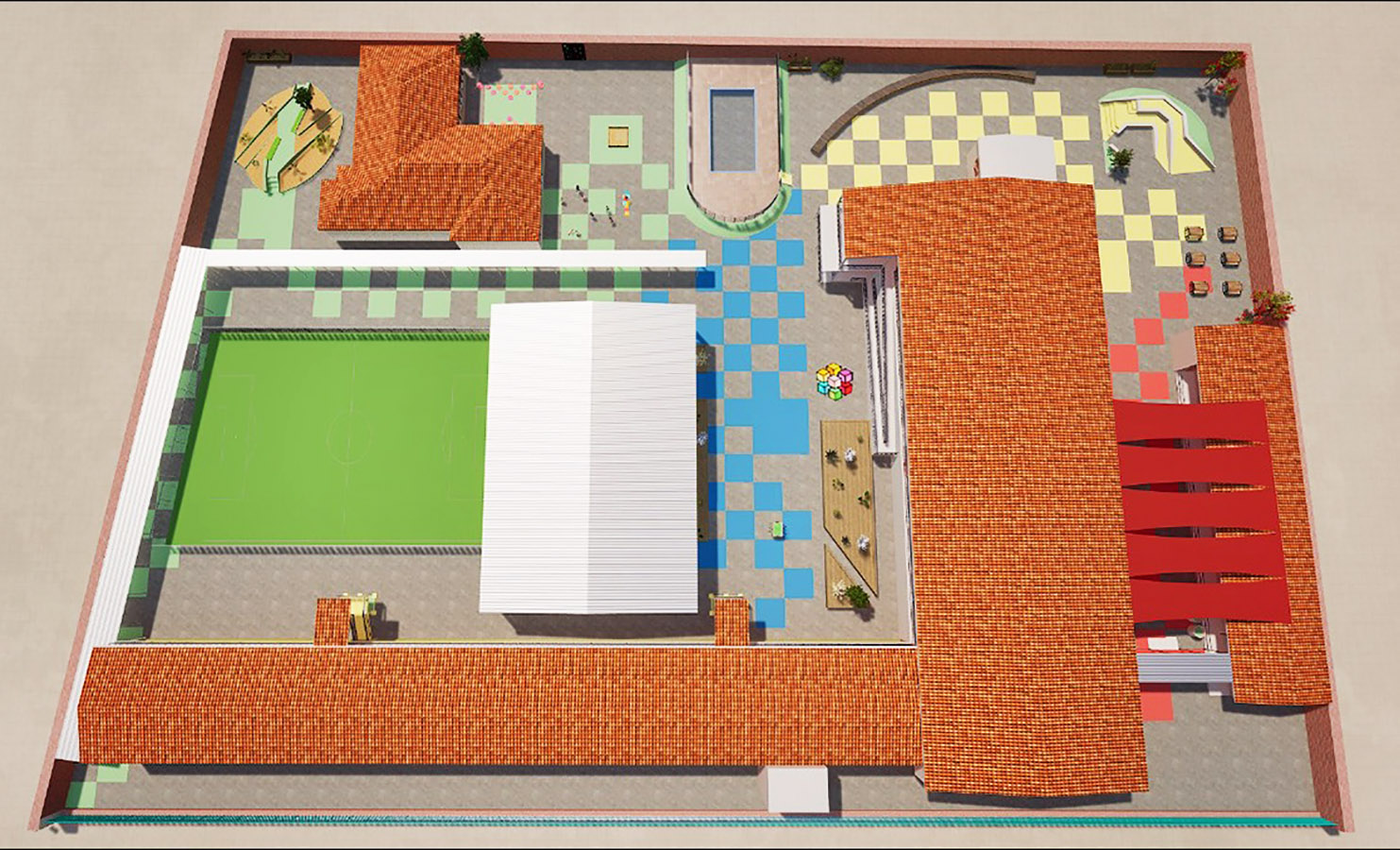 Mejoramiento Espacios Exteriores Colegio Andalién