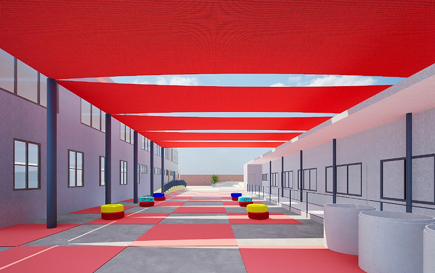 Mejoramiento Espacios Exteriores Colegio Andalién